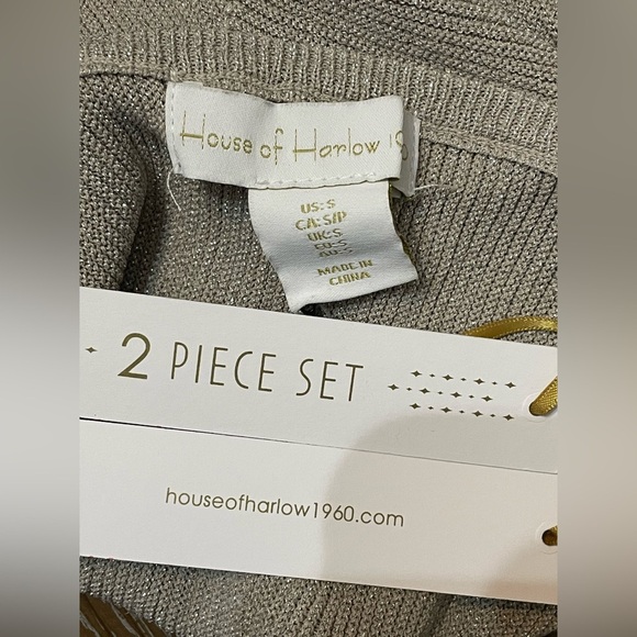 House of Harlow 1960 Metallic Skirt Set NWT Small - Picture 9 of 15